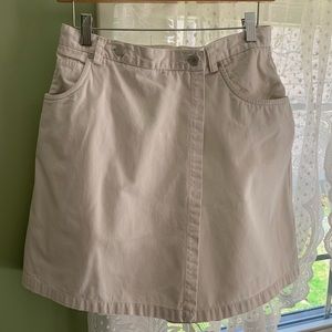 Cream Talbots size 12 Skort .